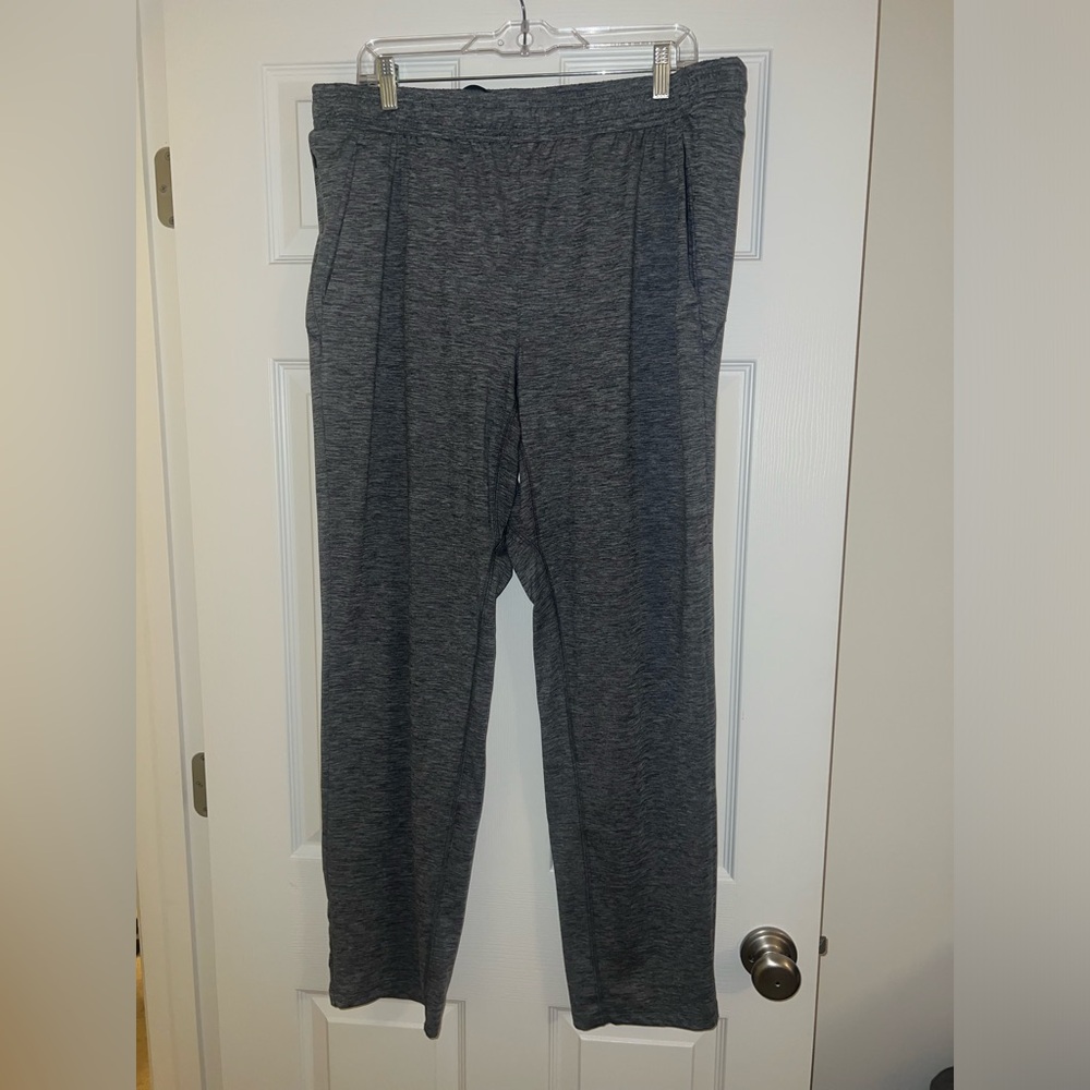 Gray athletic pants